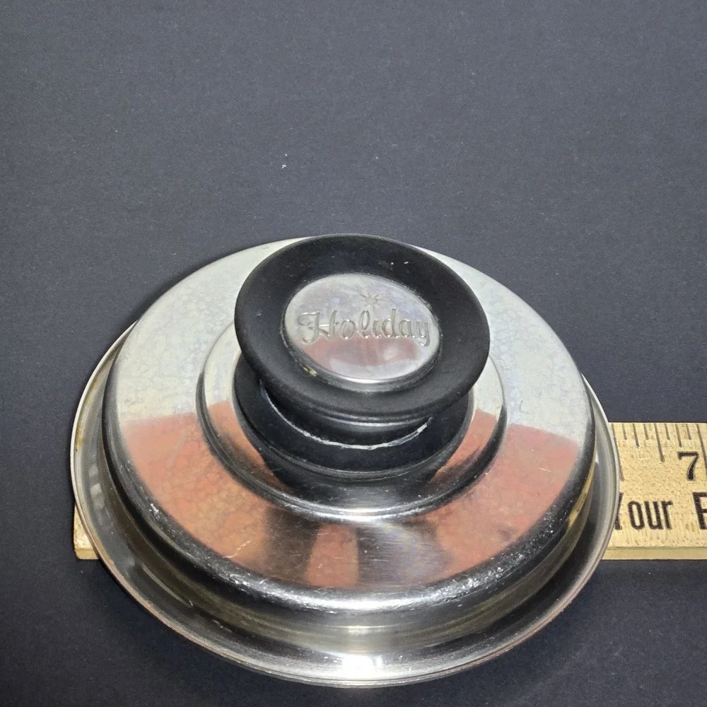 VINTAGE Holiday Brand LID ONLY Stainless Steel Cook Pot Pan 6